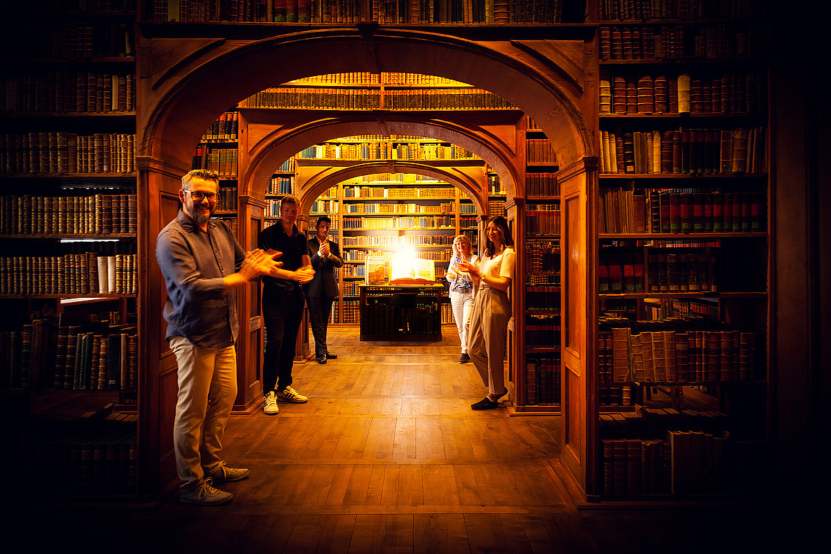 Das Team von Sachsenträume in der Milich'sche Bibliothek