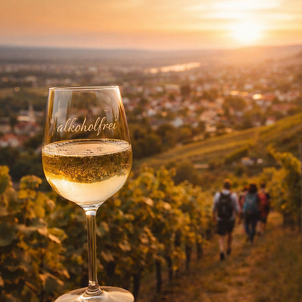 alkolfreier Weingenuss zur Weinwanderung