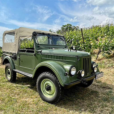 Weinsafari im Kultmobil