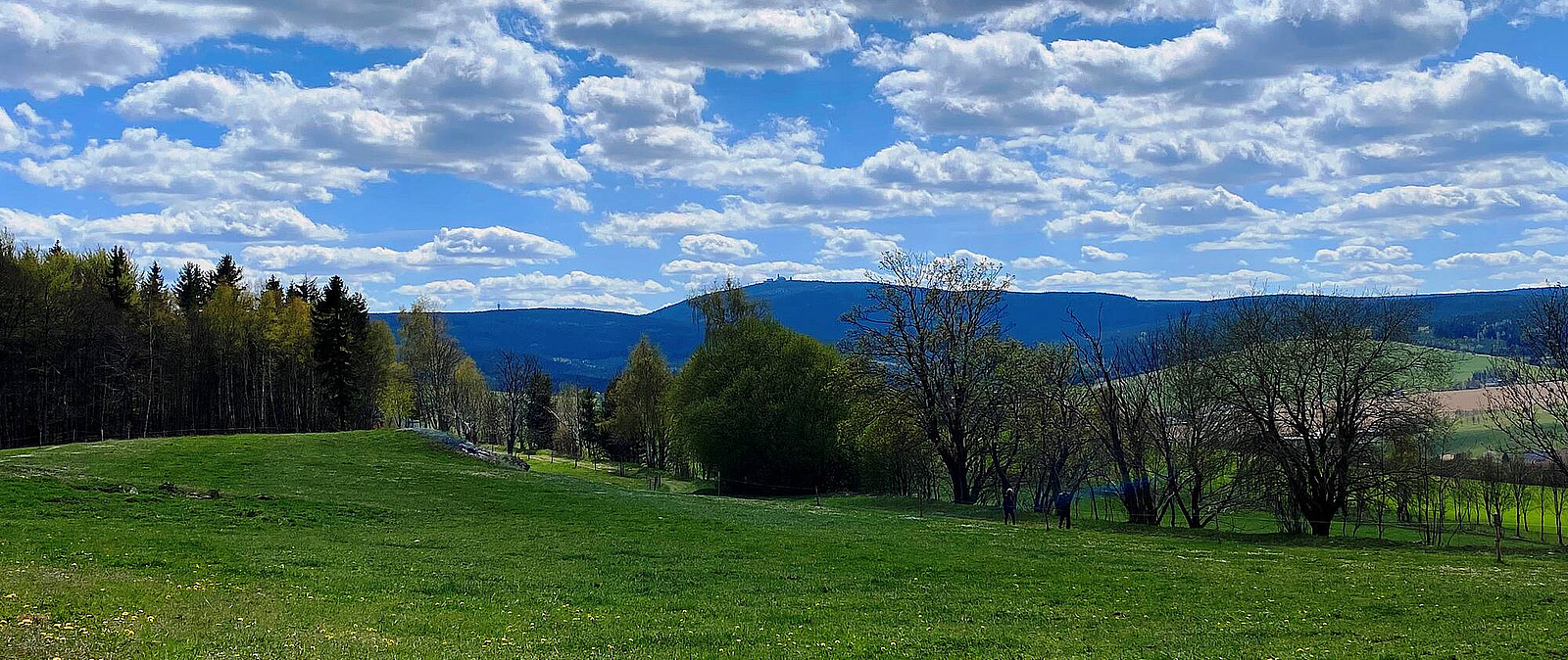 Blick auf den Fichtelberg und Keilberg