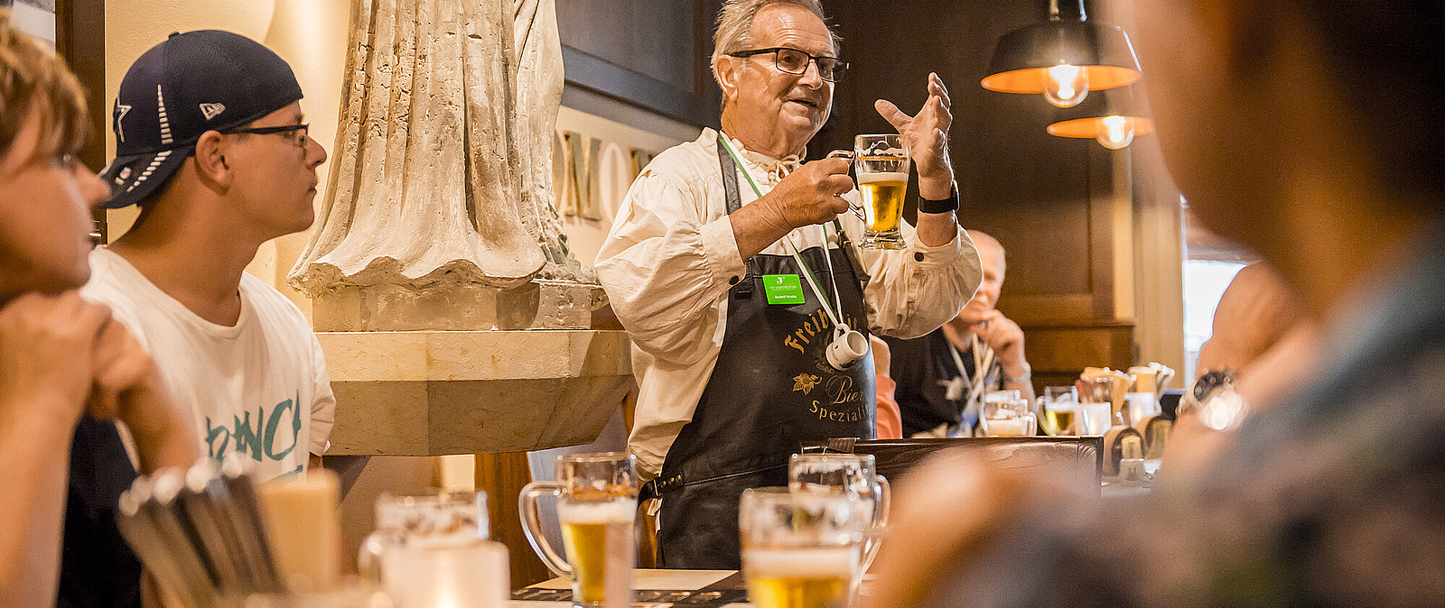 Bierführung Dippoldiswlade mit Braumeisters Dampfzug