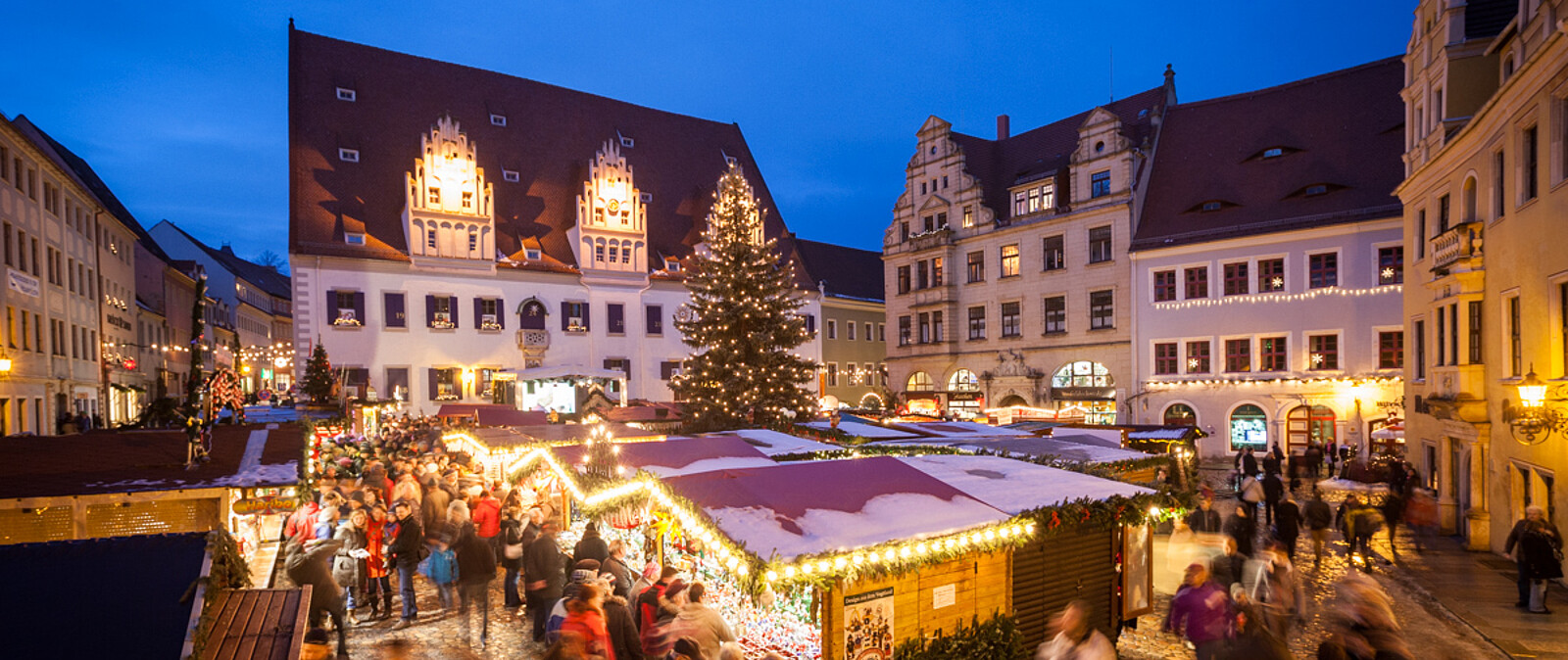 Meißner Weihnachtsmarkt unterhalb der Albrechtsburg