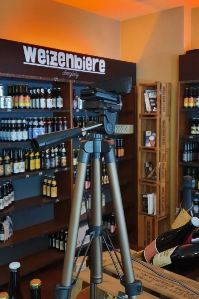 Online Biertasting mit modernem Kamera-Equipment